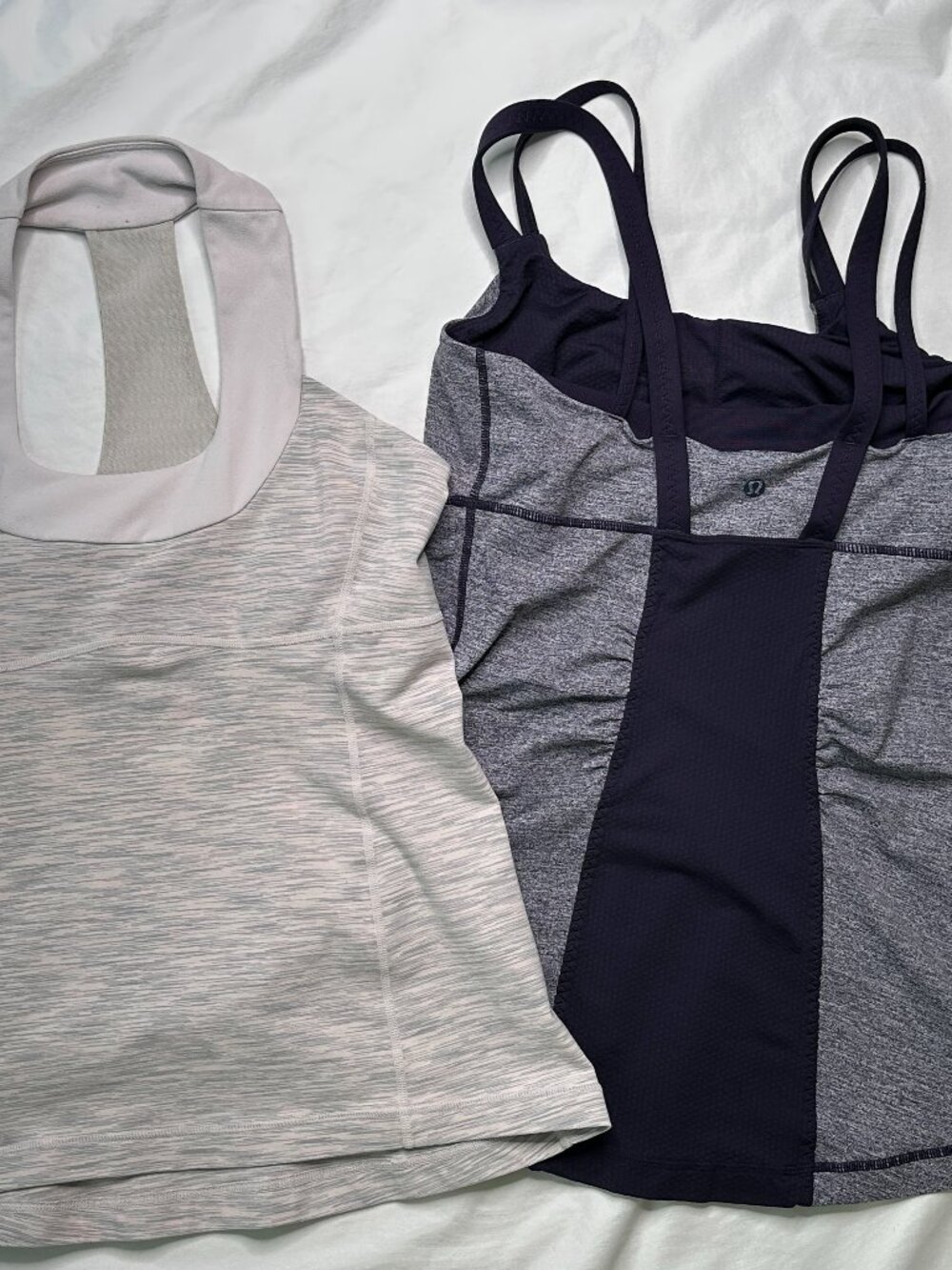 Lululemon Womens Tank Top Scoop Athletic Purple Pink Mist Dye Size 8 Lot of 2